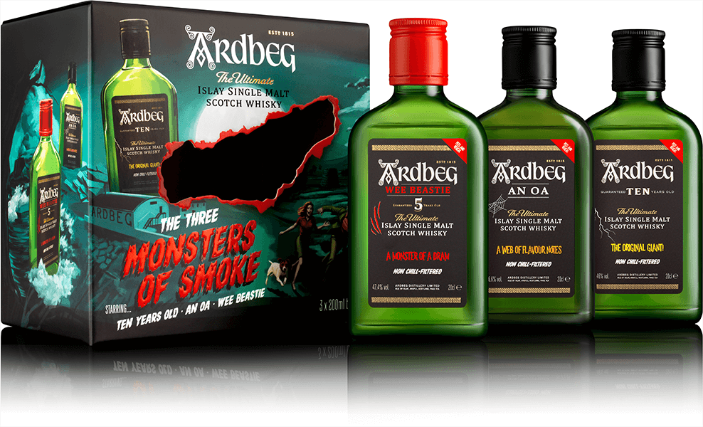 Ardbeg Monsters of Smoke Trial Whisky Pack