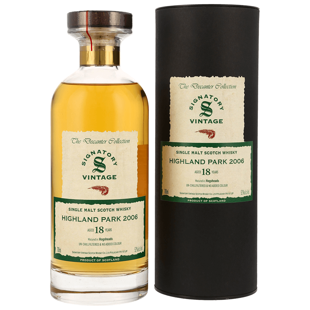 Highland Park 18 Jahre 2006/2024 Ibisco Decanter Whisky 52% (Signatory)