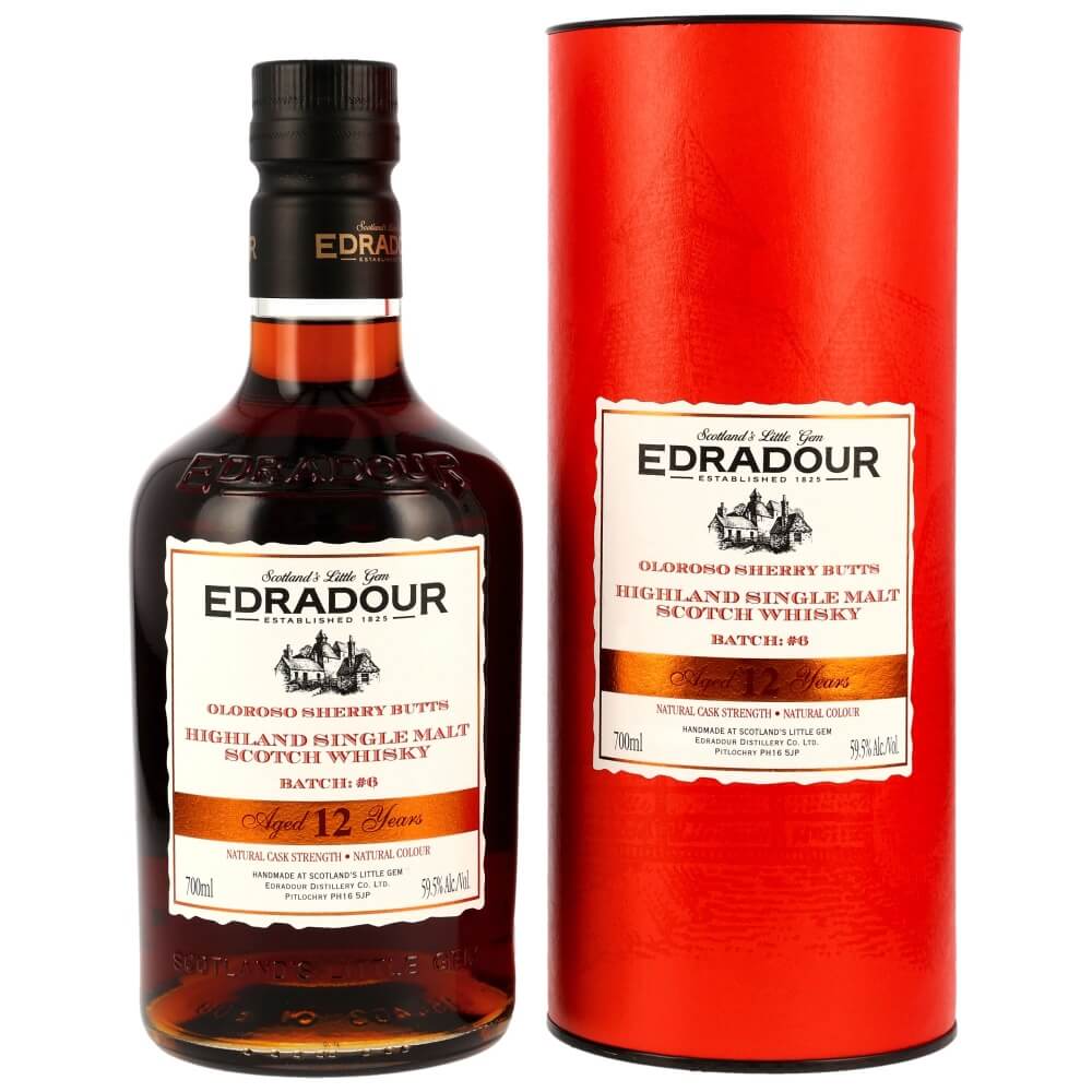 Edradour 12 Jahre Cask Strength Batch 6 Whisky 59,5% 