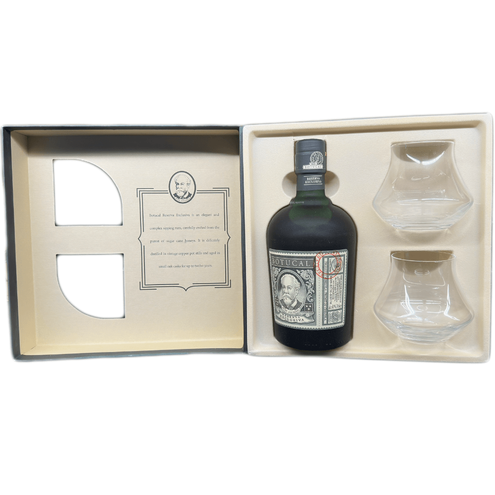 Ron Botucal Reserva Exclusiva Rum 40% 0,7 Liter Geschenkset