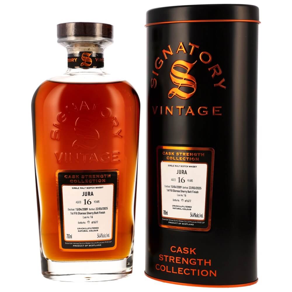 Jura 16 Jahre 2009/2025 Cask Strength Collection #16 Whisky 54,4% (Signatory)