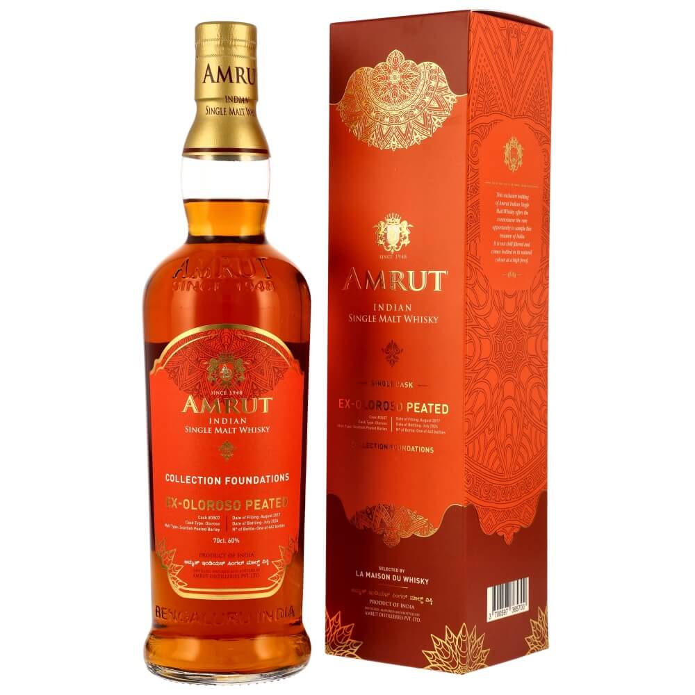 Amrut 6 Jahre 2017/2024 Peated Oloroso Cask #3507 Foundations Whisky 60%