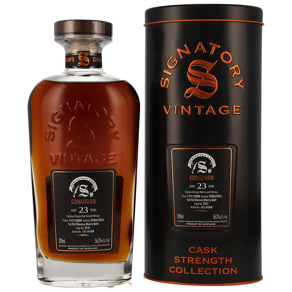 Edradour 23 Jahre 2000/2024 Sherry Butt #3151 Symingtons Choice Whisky 56,2% (Signatory)
