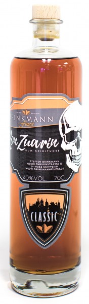 Ron Zuarin Classic Rum Spirituose 700ml mit Totenkopf